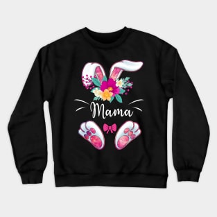 Bunny Mama Easter Day Rabbit Eggs Awesome Crewneck Sweatshirt